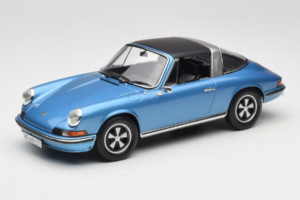 Porsche 911 S Targa Blue Metallic Norev 1:18 187646 Metal - imagen 2 de 8