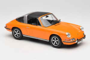 Porsche 911 T Targa Naranja Norev 1:18 187220 Metal - imagen 6 de 8