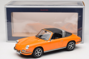 Porsche 911 T Targa Naranja Norev 1:18 187220 Metal - imagen 8 de 8
