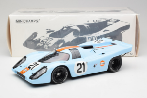 Porsche 917K Gulf #21 P. Rodriguez / L. Kinnunen J.W. Automotive Engineering 24 Hours of Le Mans 1970 Minichamps 1:12 1237066 - imagen 6 de 6