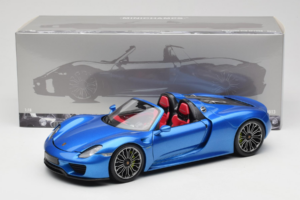 Porsche 918 Spyder Blue Metallic Minichamps 1:18 110062432 Metal - imagen 8 de 8