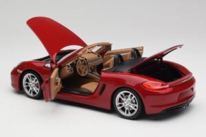 Porsche Boxster 981 S Guards Rojo Minichamps 1:18 110062031 Metal - imagen 5 de 8