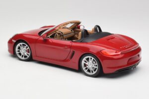 Porsche Boxster 981 S Guards Rojo Minichamps 1:18 110062031 Metal - imagen 7 de 8