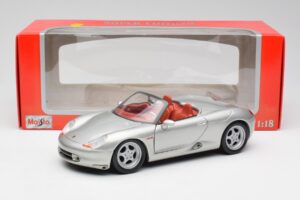 Porsche Boxster 986 Plata Maisto 1:18 37800-M3 Metal - imagen 8 de 8