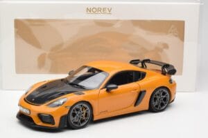 Porsche Cayman GT4 RS 982 Weissach Package Bahama Yellow Norev 1:18 187252 Metal - imagen 8 de 8