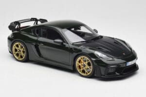 Porsche Cayman GT4 RS 982 Weissach Package Brewster Green Norev 1:18 187250 Metal - imagen 6 de 8