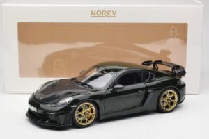 Porsche Cayman GT4 RS 982 Weissach Package Brewster Green Norev 1:18 187250 Metal - imagen 8 de 8
