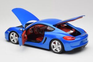 Porsche Cayman 981 S Aqua Azul Metálico Minichamps 1:18 110062221 Metal - imagen 5 de 8