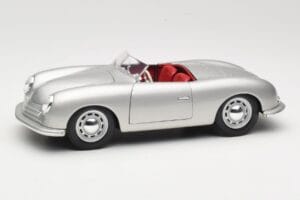 Porsche No. 1 Typ 356 Roadster Plata Maisto 1:18 50324 Metal