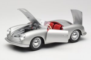 Porsche No. 1 356 Roadster Fish Plata Maisto 1:18 31853 Metal - imagen 2 de 8