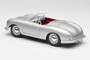 Porsche No. 1 356 Roadster Fish Plata Maisto 1:18 31853 Metal - imagen 7 de 8