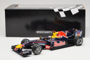 Red Bull RB6 Renault #5 S. Vettel Red Bull Racing Brazilian Grand Prix Winner 2010 Minichamps 1:18 110100205 Metal - imagen 6 de 7