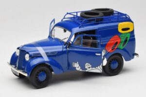 Renault Juvaquatre Michelin Blue Solido 1:18 82008 Metal - imagen 2 de 8