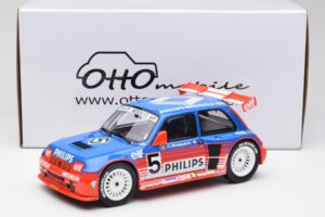 Renault R5 Maxi Turbo #5 Philips J-L. Busquet Superproduction 1987 Otto 1:18 OT1094 Resina - imagen 6 de 6