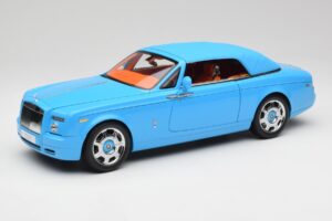 Rolls-Royce Phantom Drophead Coupe Powder Azul Kyosho 1:18 08871BL Metal - imagen 3 de 10