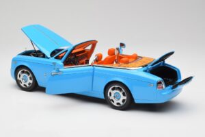 Rolls-Royce Phantom Drophead Coupe Powder Azul Kyosho 1:18 08871BL Metal - imagen 7 de 10