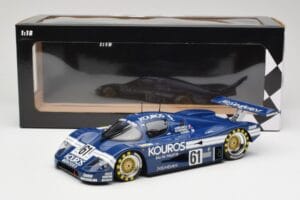 Sauber Mercedes C9 Kouros Racing #61 M. Thackwell / H. Pescarolo 24 Hours of Le Mans 1987 Minichamps 1:18 155873561 Metal - imagen 6 de 6