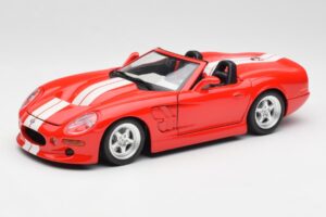 Shelby Series 1 Descapotable Rojo Bburago 1:18 3353 Metal