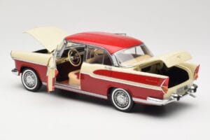 Simca Chambord Rojo & Marfil Norev 1:18 185721 Metal - imagen 5 de 8