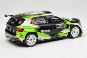 Skoda Fabia Rally2 #23 O. Solberg / E. Edmondson Rally Monte Carlo 2023 IXO 1:18 18RMC155A Metal - imagen 2 de 6
