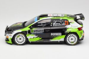 Skoda Fabia Rally2 #23 O. Solberg / E. Edmondson Rally Monte Carlo 2023 IXO 1:18 18RMC155A Metal - imagen 3 de 6