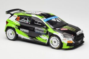 Skoda Fabia Rally2 #23 O. Solberg / E. Edmondson Rally Monte Carlo 2023 IXO 1:18 18RMC155A Metal - imagen 4 de 6