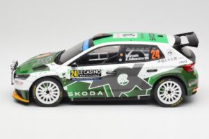 Skoda Fabia Rally2 #24 N. Gryazin / K. Aleksandrov Rally Monte Carlo 2023 IXO 1:18 18RMC155B Metal - imagen 3 de 6
