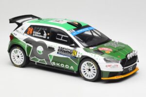 Skoda Fabia Rally2 #24 N. Gryazin / K. Aleksandrov Rally Monte Carlo 2023 IXO 1:18 18RMC155B Metal - imagen 4 de 6