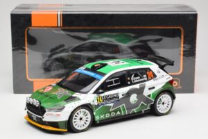 Skoda Fabia Rally2 #24 N. Gryazin / K. Aleksandrov Rally Monte Carlo 2023 IXO 1:18 18RMC155B Metal - imagen 6 de 6
