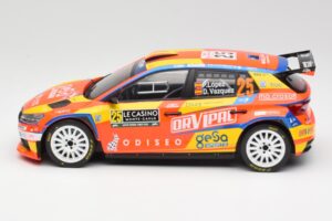 Skoda Fabia Rally2 #25 P. Lopez Rally Monte Carlo 2024 IXO 1:18 18RMC199 Metal - imagen 3 de 6