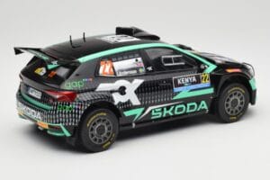 Skoda Fabia Rally2 #22 Toksport G. Greensmith / J. Andersson Safari Rally Kenya 2024 IXO 1:18 18RMC209 Metal - imagen 2 de 6