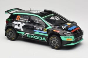 Skoda Fabia Rally2 #22 Toksport G. Greensmith / J. Andersson Safari Rally Kenya 2024 IXO 1:18 18RMC209 Metal - imagen 4 de 6
