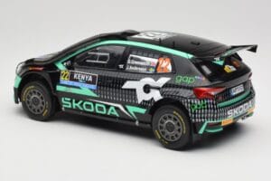 Skoda Fabia Rally2 #22 Toksport G. Greensmith / J. Andersson Safari Rally Kenya 2024 IXO 1:18 18RMC209 Metal - imagen 5 de 6