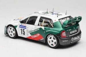 Skoda Fabia WRC #15 T. Gardemeister / P. Lukander WRC 1999 Solido 1:18 90457 Metal - imagen 7 de 8