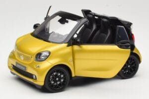 Smart Fortwo 453 Cabriolet Negro Y Amarillo Norev 1:18 B66960289 Metal - imagen 2 de 8