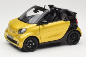 Smart Fortwo 453 Cabriolet Negro Y Amarillo Norev 1:18 B66960289 Metal
