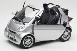 Smart Fortwo W450 Brabus Cabrio Plata Edición Concesionario Kyosho 1:18 0017769V001C05Q00 Metal - imagen 2 de 8