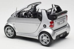 Smart Fortwo W450 Brabus Cabrio Plata Edición Concesionario Kyosho 1:18 0017769V001C05Q00 Metal - imagen 7 de 8