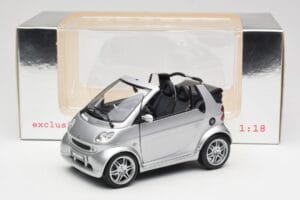 Smart Fortwo W450 Brabus Cabrio Plata Edición Concesionario Kyosho 1:18 0017769V001C05Q00 Metal - imagen 8 de 8