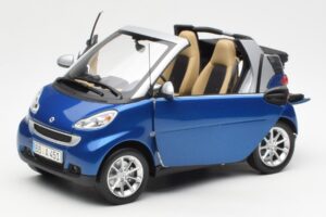 Smart Fortwo W451 Descapotable Azul Plata Minichamps 1:18 Q0022565V001C80Q00 Metal - imagen 2 de 8