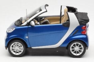 Smart Fortwo W451 Descapotable Azul Plata Minichamps 1:18 Q0022565V001C80Q00 Metal - imagen 4 de 8