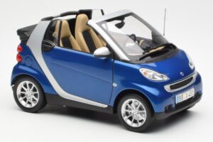 Smart Fortwo W451 Descapotable Azul Plata Minichamps 1:18 Q0022565V001C80Q00 Metal - imagen 6 de 8