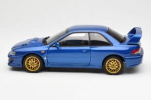 Subaru Impreza 22B Upgraded Version Azul Con Llantas Doradas AUTOart 1:18 78602 Metal - imagen 4 de 8