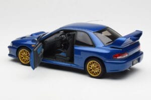 Subaru Impreza 22B Upgraded Version Azul Con Llantas Doradas AUTOart 1:18 78602 Metal - imagen 5 de 8
