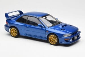 Subaru Impreza 22B Upgraded Version Azul Con Llantas Doradas AUTOart 1:18 78602 Metal - imagen 6 de 8