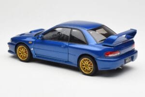 Subaru Impreza 22B Upgraded Version Azul Con Llantas Doradas AUTOart 1:18 78602 Metal - imagen 7 de 8
