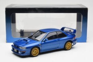 Subaru Impreza 22B Upgraded Version Azul Con Llantas Doradas AUTOart 1:18 78602 Metal - imagen 8 de 8