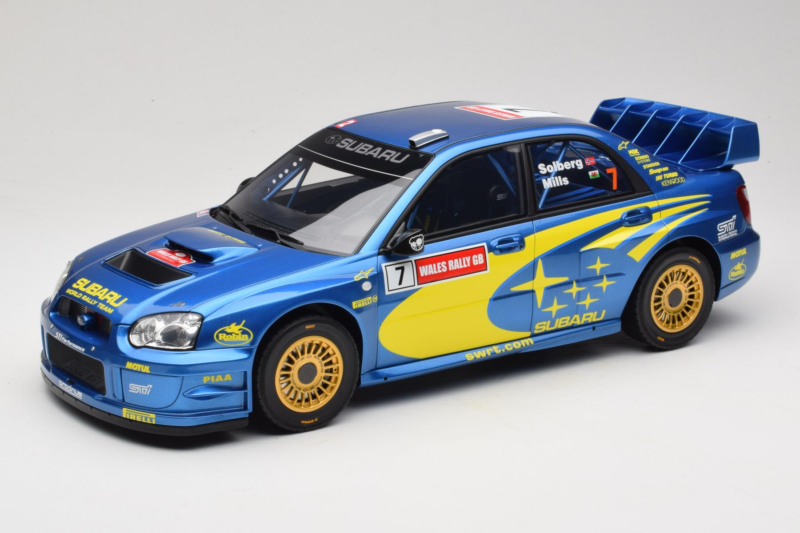 Subaru Impreza WRC S9 #7 P. Solberg / P. Mills Rally Great Britain 2003 Otto 1:12 G092 Resina