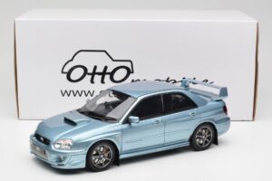 Subaru Impreza WRX STi WR1 GD P. Solberg Edition Ice Blue Metallic Otto 1:18 OT1114 Resina - imagen 6 de 6