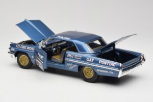 Pontiac Catalina Super Duty Super Stock #655 Azul 1962 Auto World 1:18 AW201/06 Metal - imagen 5 de 8
